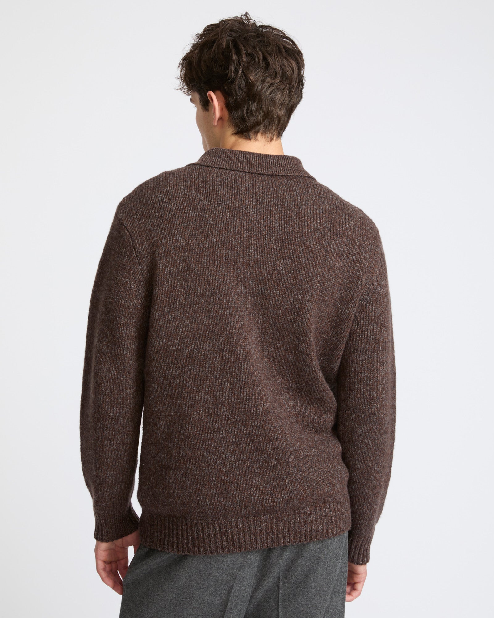 Heavy 100% cashmere knit polo sweater - Yves Salomon - New Fall Winter Collection