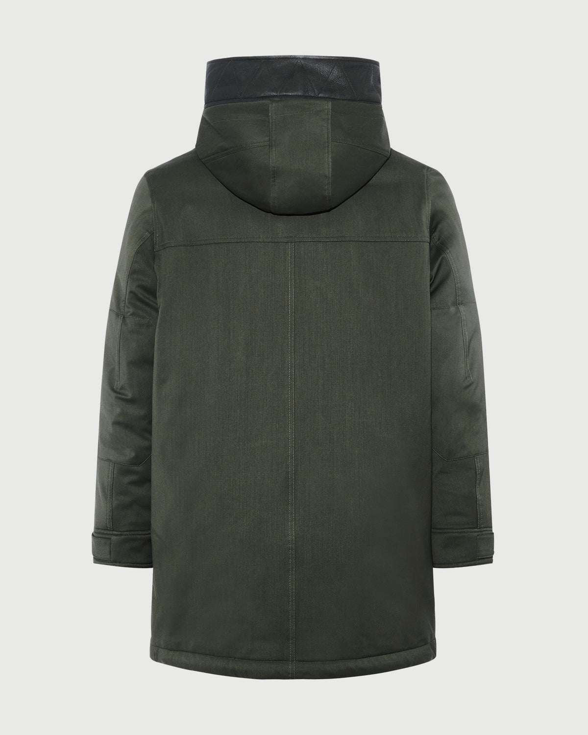 Long parka in waterproof wool-blend technical fabric with lambskin shearling - Yves Salomon - New Fall/Winter Collection