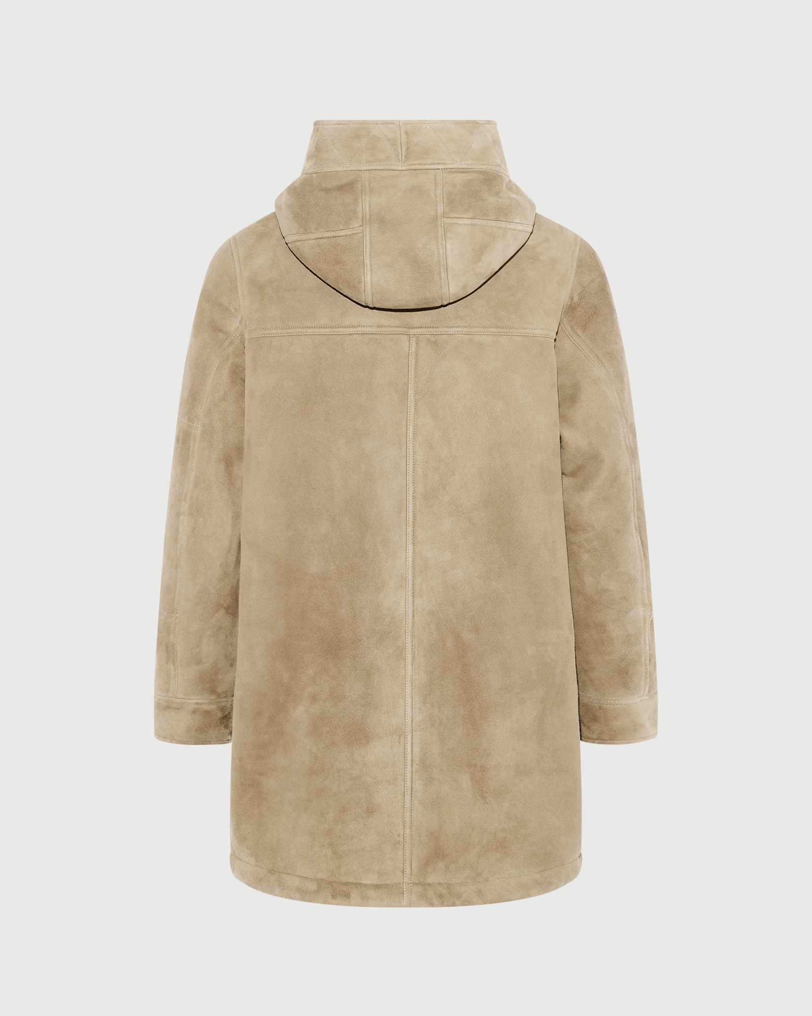 Suede lambskin shearling parka with curly wool - Yves Salomon - New Fall Winter Collection