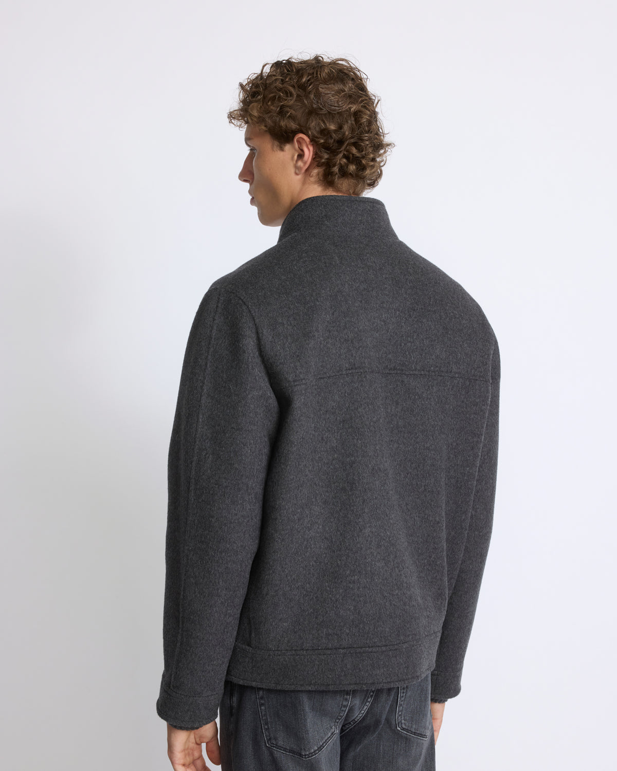 Double-sided cashmere jacket with plucked mink fur trim - Yves Salomon - New Fall/Winter Collection