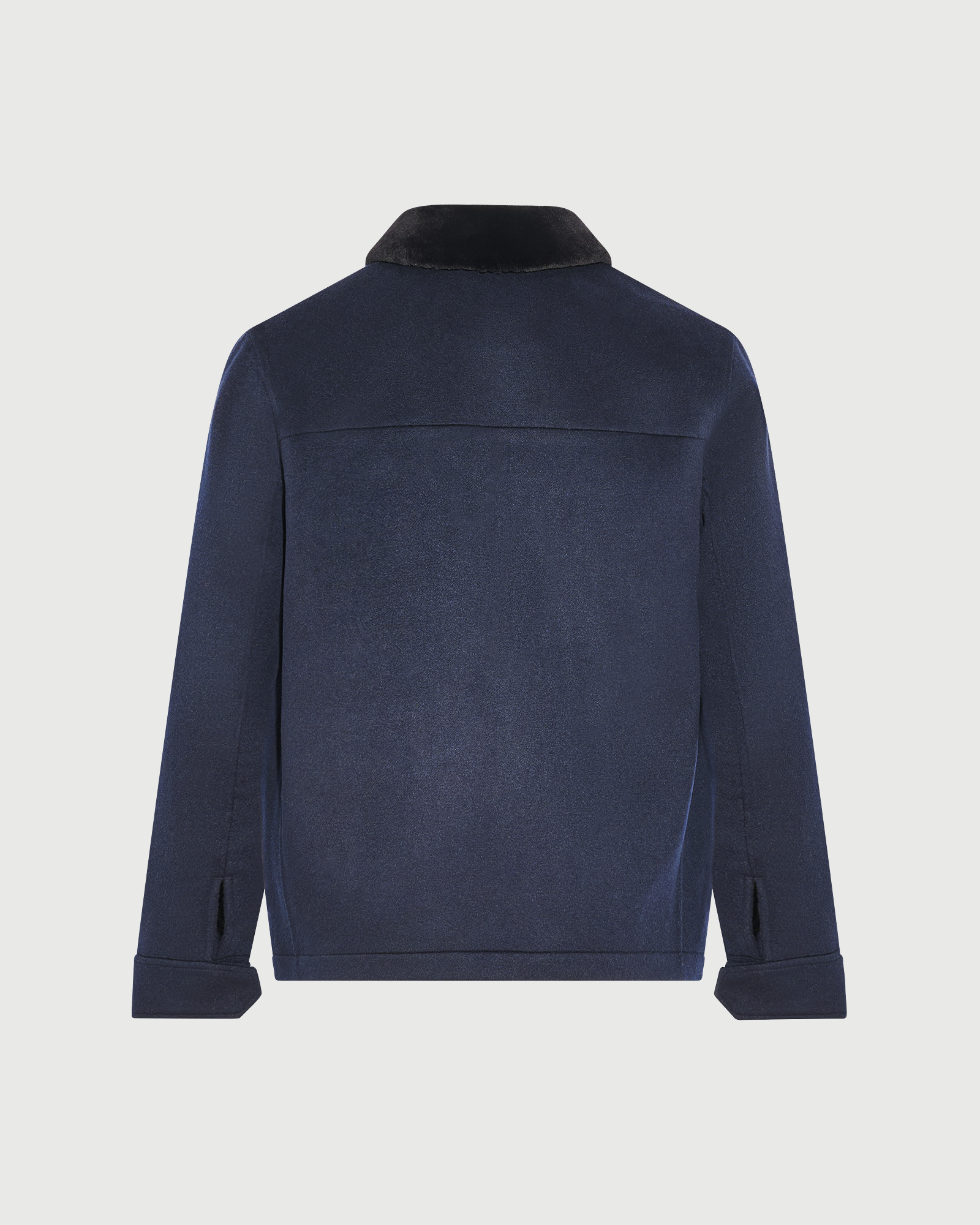 Double-sided wool and cashmere jacket with shaved mink fur trim - Yves Salomon - New Fall Winter Collection