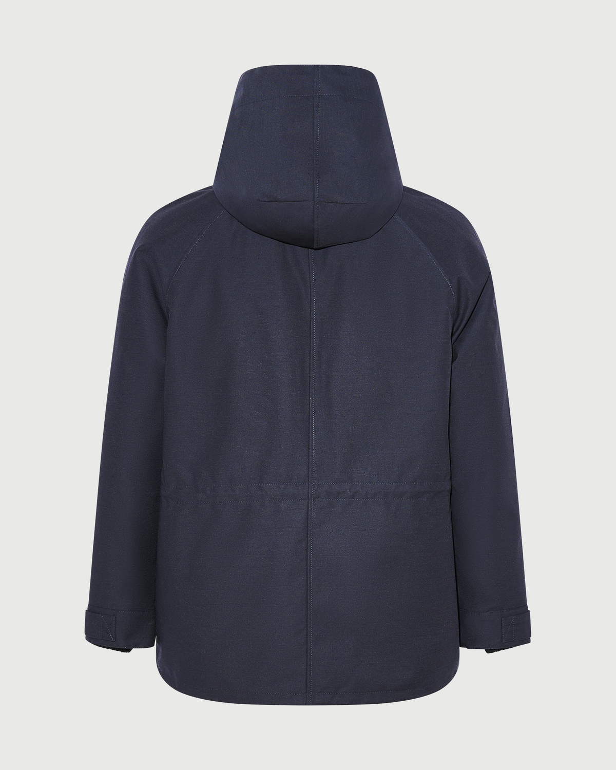 Short parka in waterproof wool-blend technical fabric with long-haired mink fur trim - Yves Salomon - New Fall Winter Collection