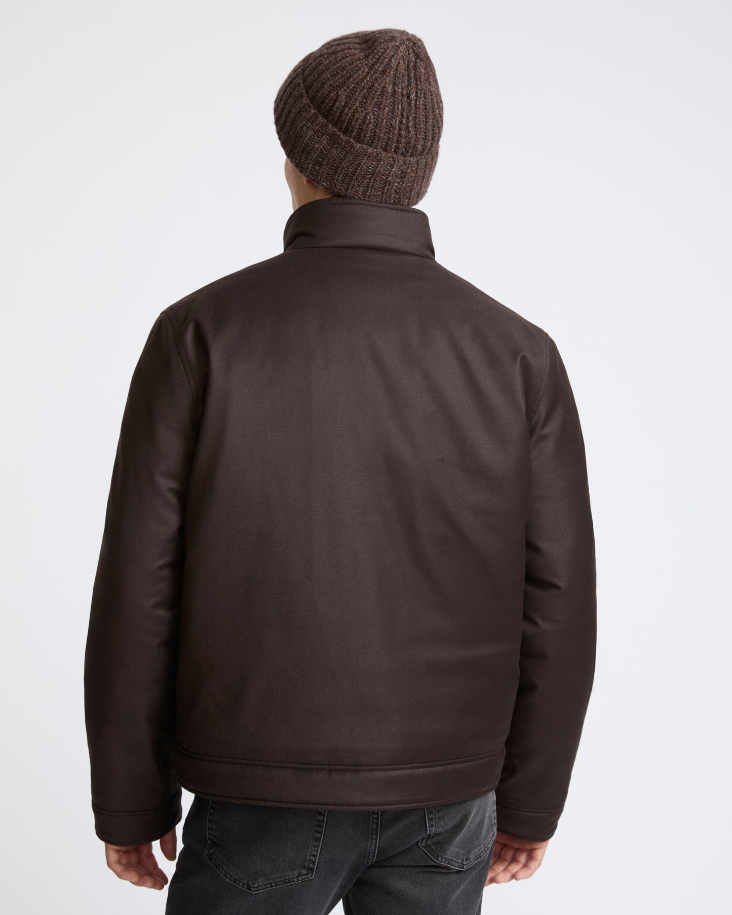 Down jacket in Loro Piana waterproof fabric with plucked mink fur trim - Yves Salomon - New Fall Winter Collection