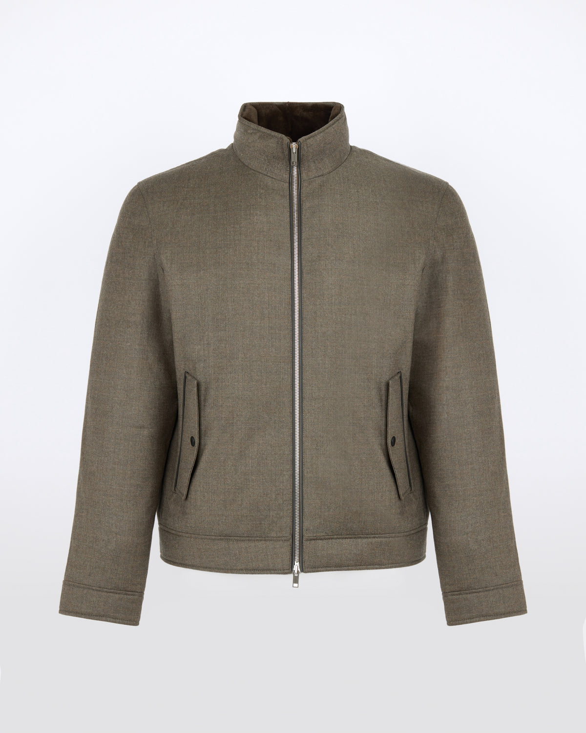 Down jacket in Loro Piana waterproof fabric with plucked mink fur trim - Yves Salomon - New Fall/Winter Collection