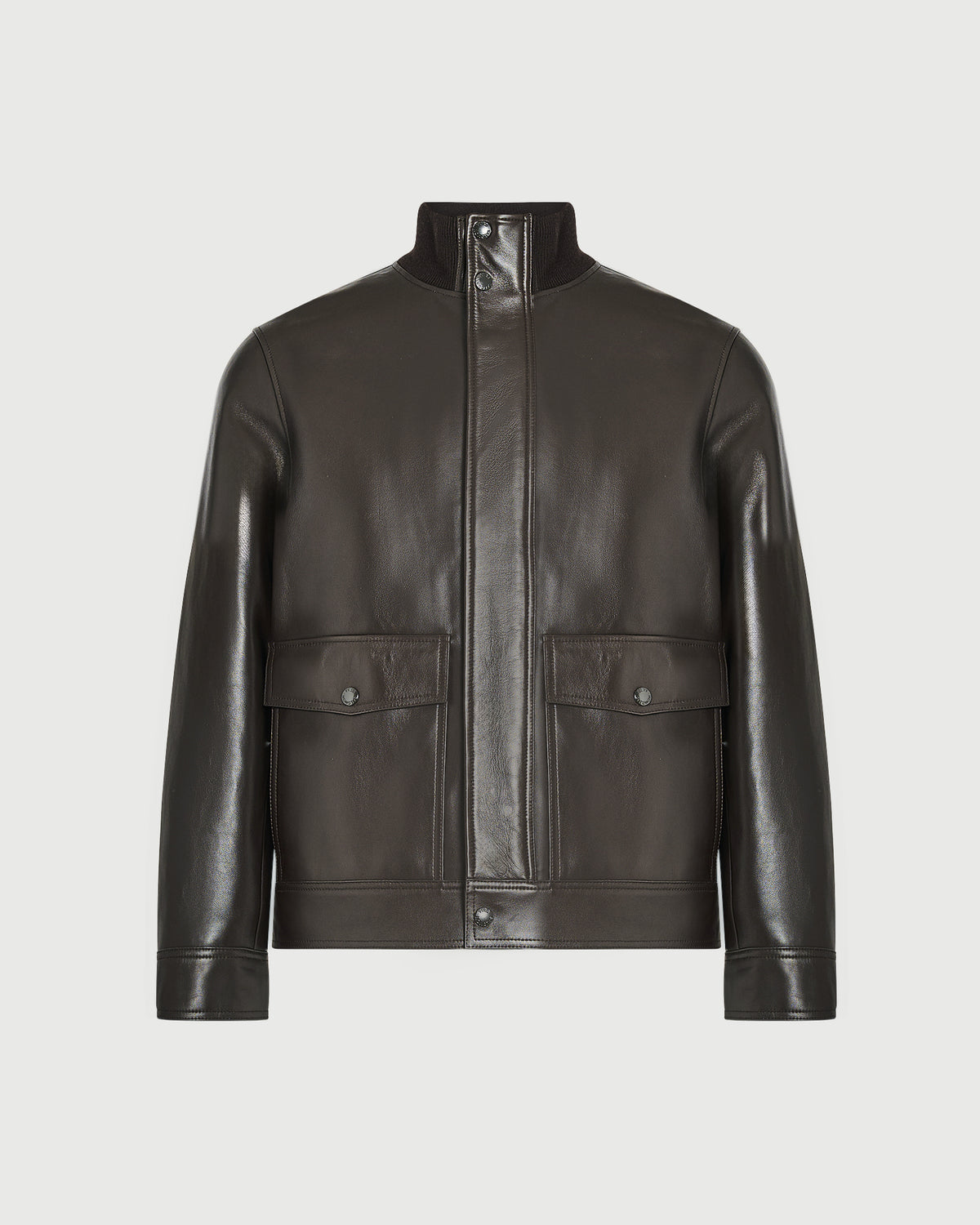 Lambskin leather jacket with knit collar - Yves Salomon - New Fall/Winter Collection