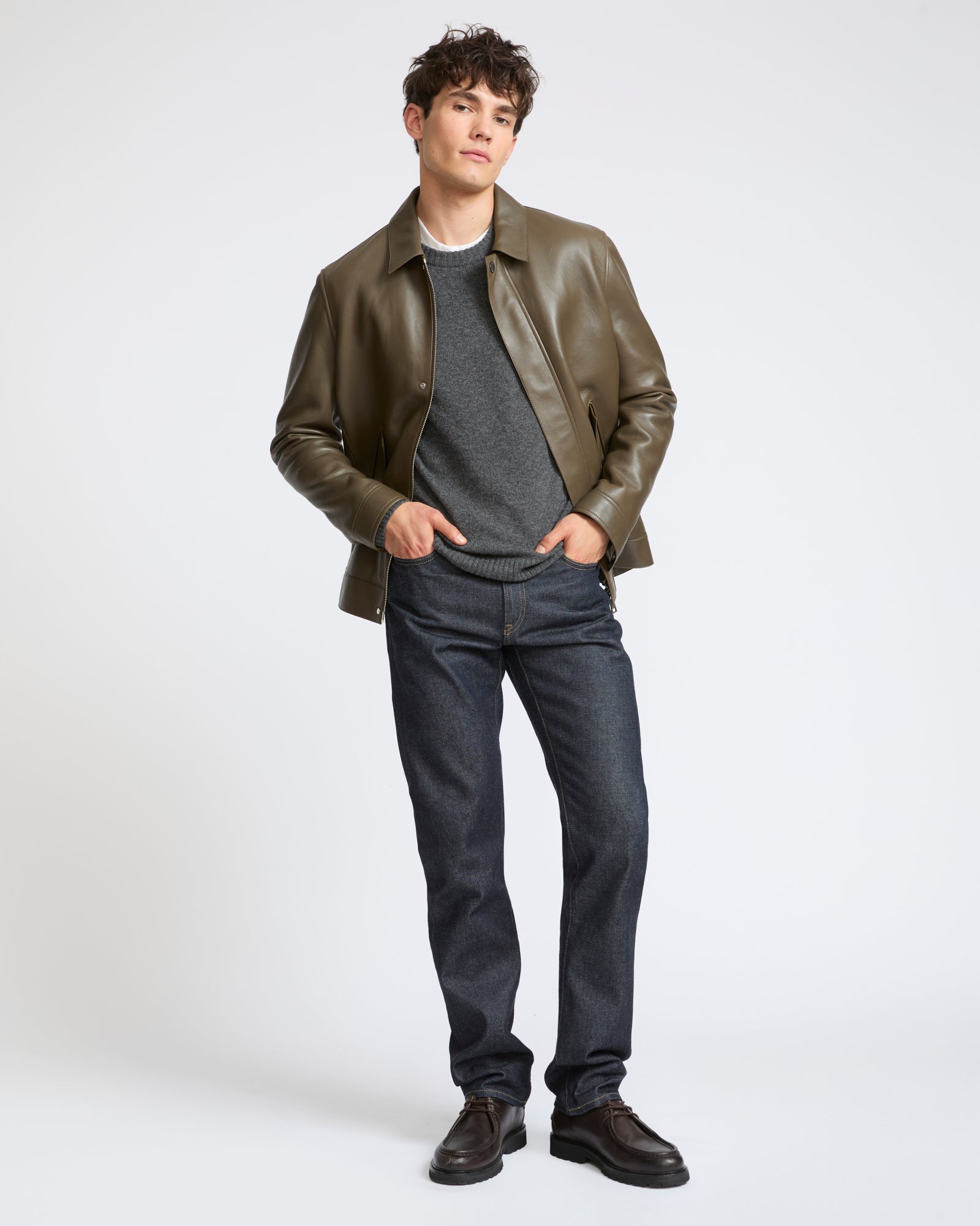 Fitted lambskin leather jacket - Yves Salomon - New Fall Winter Collection