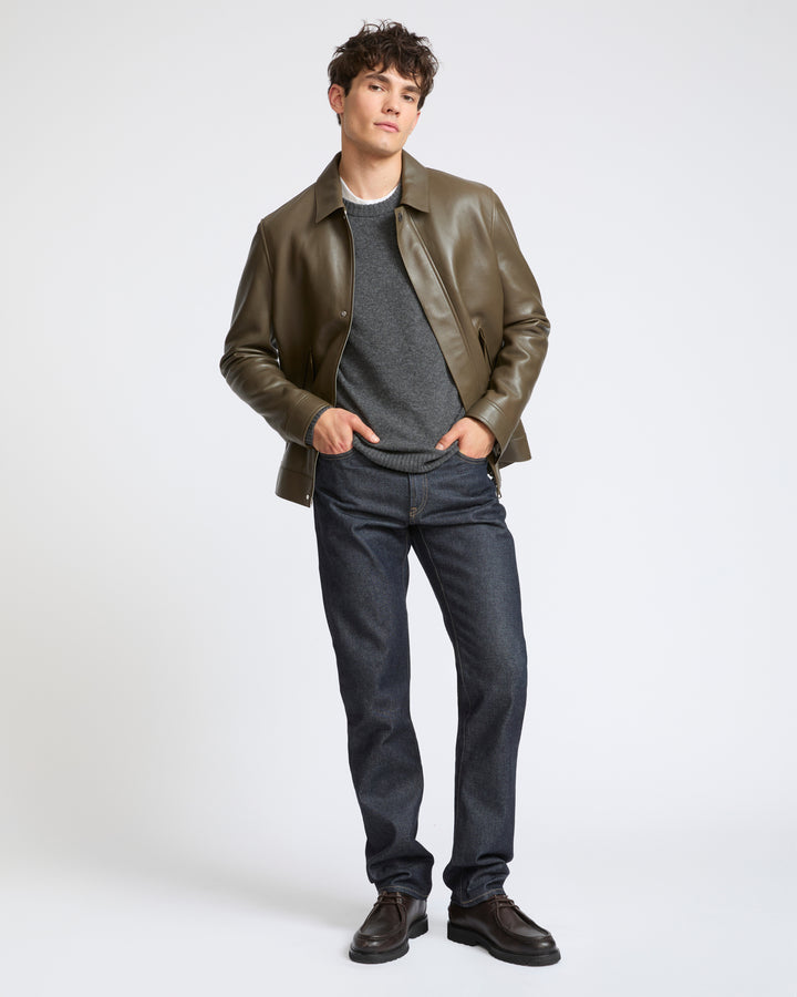 Fitted lambskin leather jacket - Yves Salomon - New Fall Winter Collection