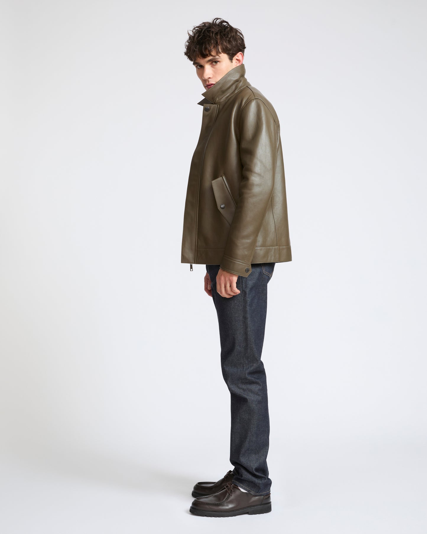 Fitted lambskin leather jacket - Yves Salomon - New Fall Winter Collection