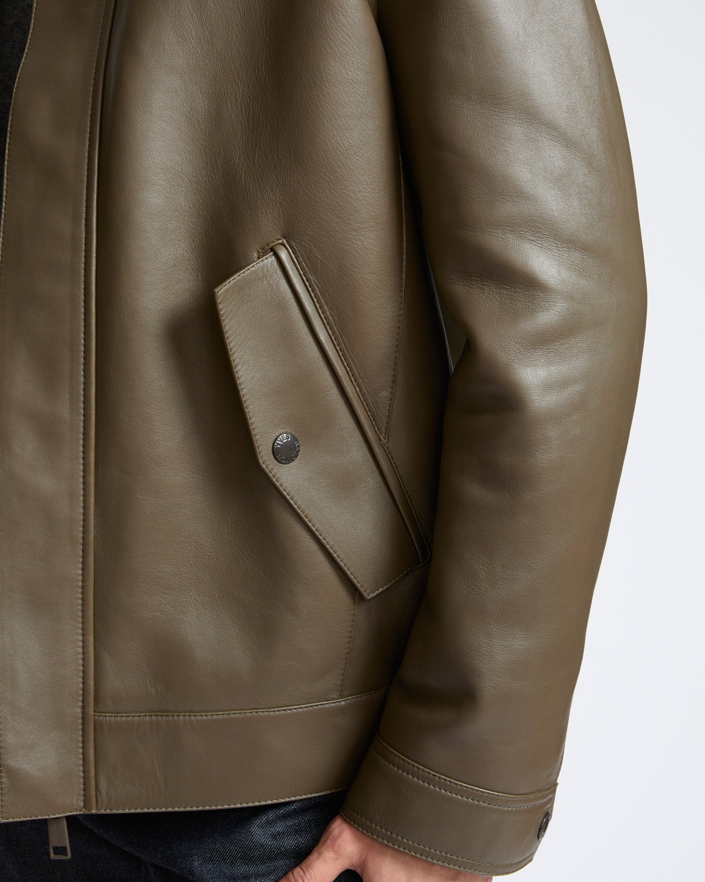 Fitted lambskin leather jacket - Yves Salomon - New Fall Winter Collection