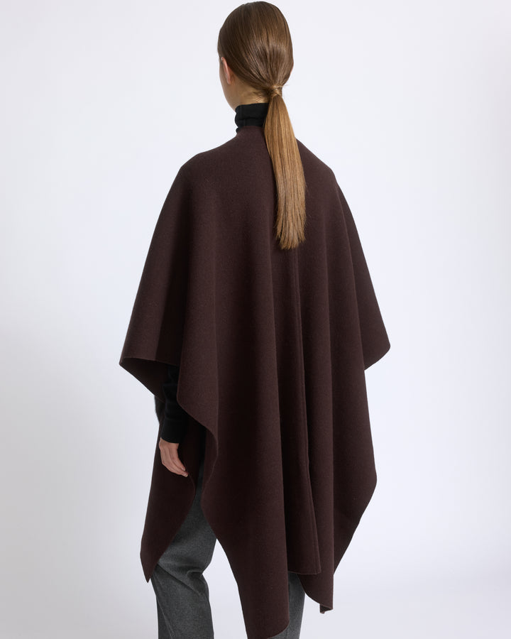 Merino knit poncho with mink fur - Yves Salomon - New Fall/Winter Collection