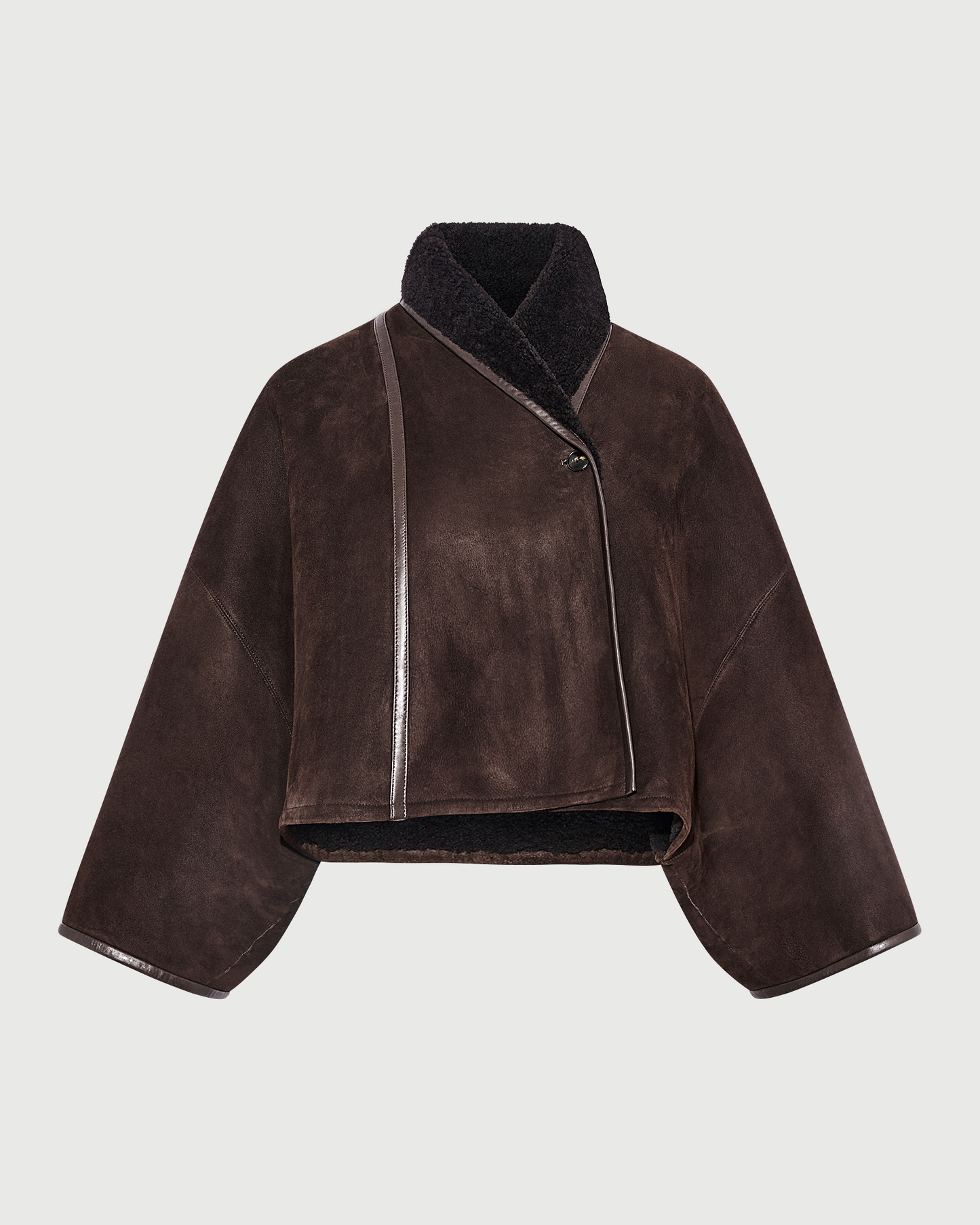 Short lambskin shearling cape - Yves Salomon - New Fall Winter Collection