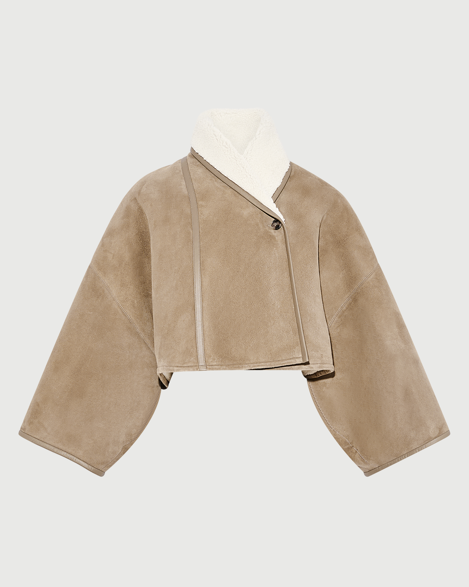 Short lambskin shearling cape - Yves Salomon - New Fall Winter Collection