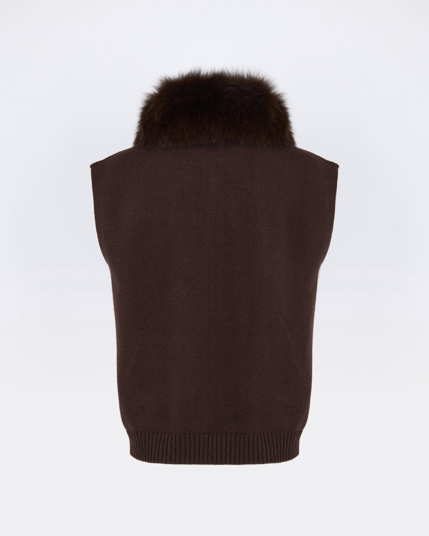 Merino knit and fox fur jacket - Yves Salomon - New Fall/Winter Collection
