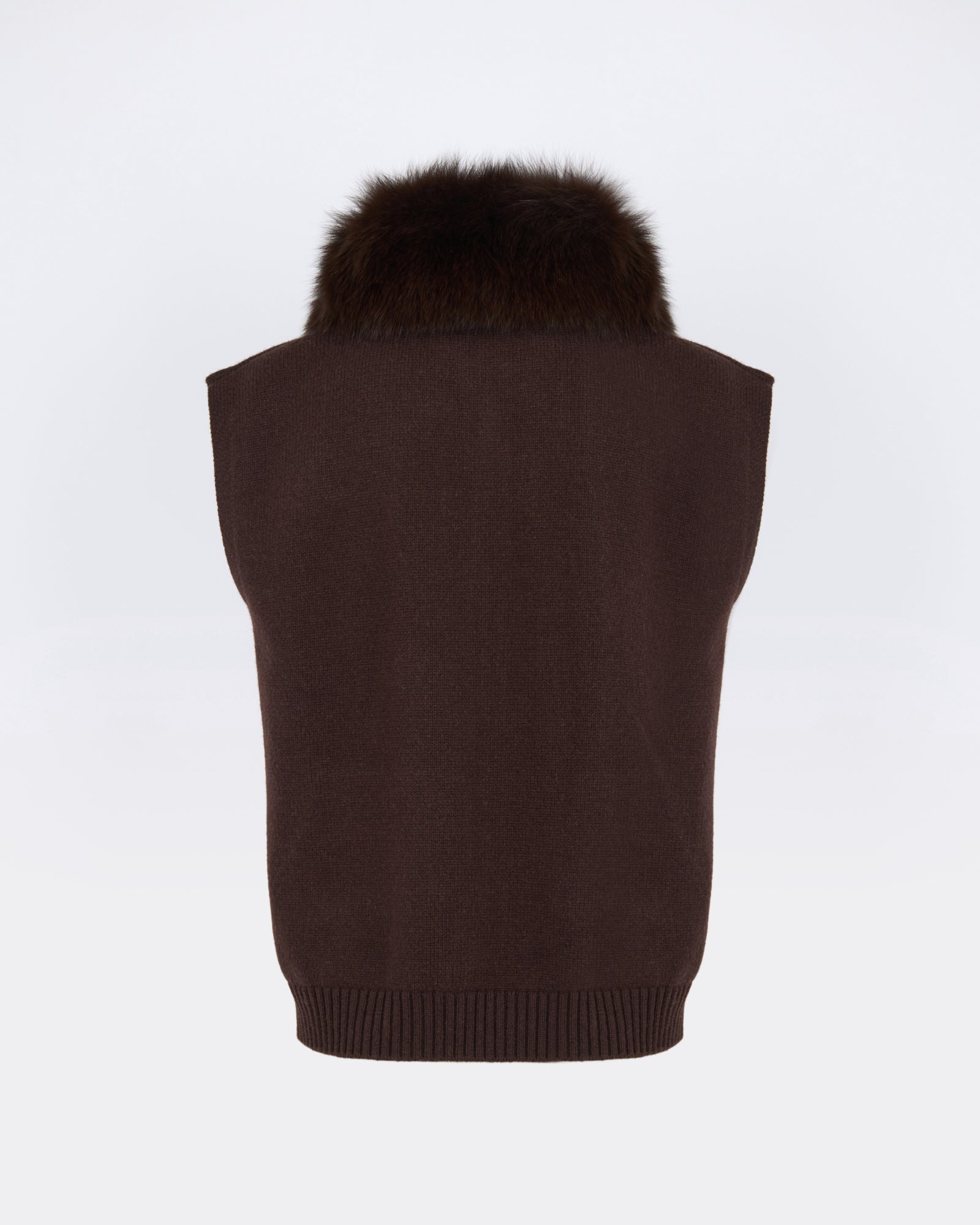 Merino knit and fox fur jacket - Yves Salomon - New Fall/Winter Collection