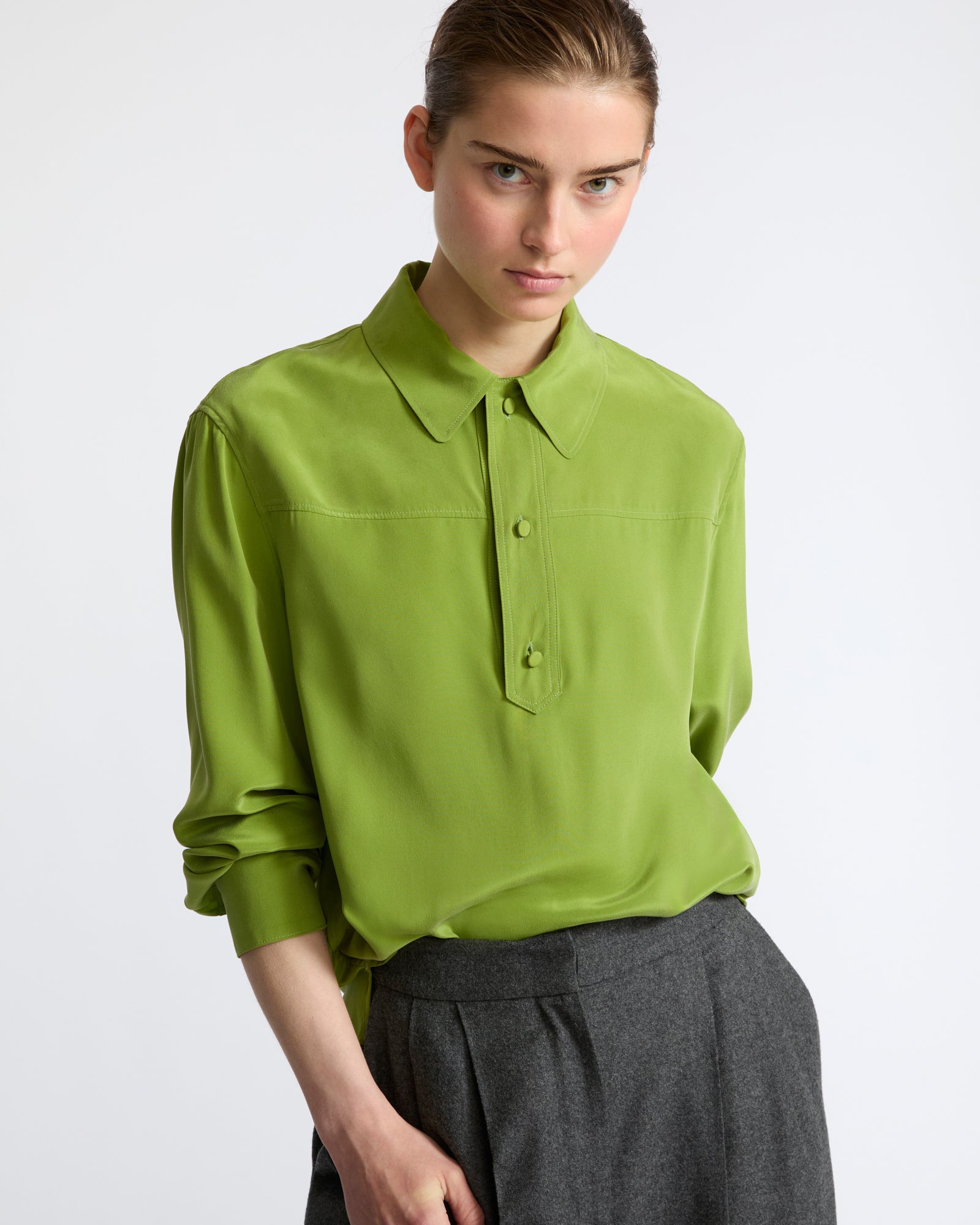 Light silk crepe blouse - Yves Salomon - New Fall Winter Collection