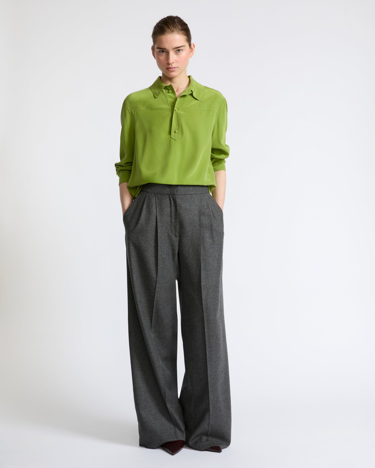 Light silk crepe blouse - Yves Salomon - New Fall Winter Collection