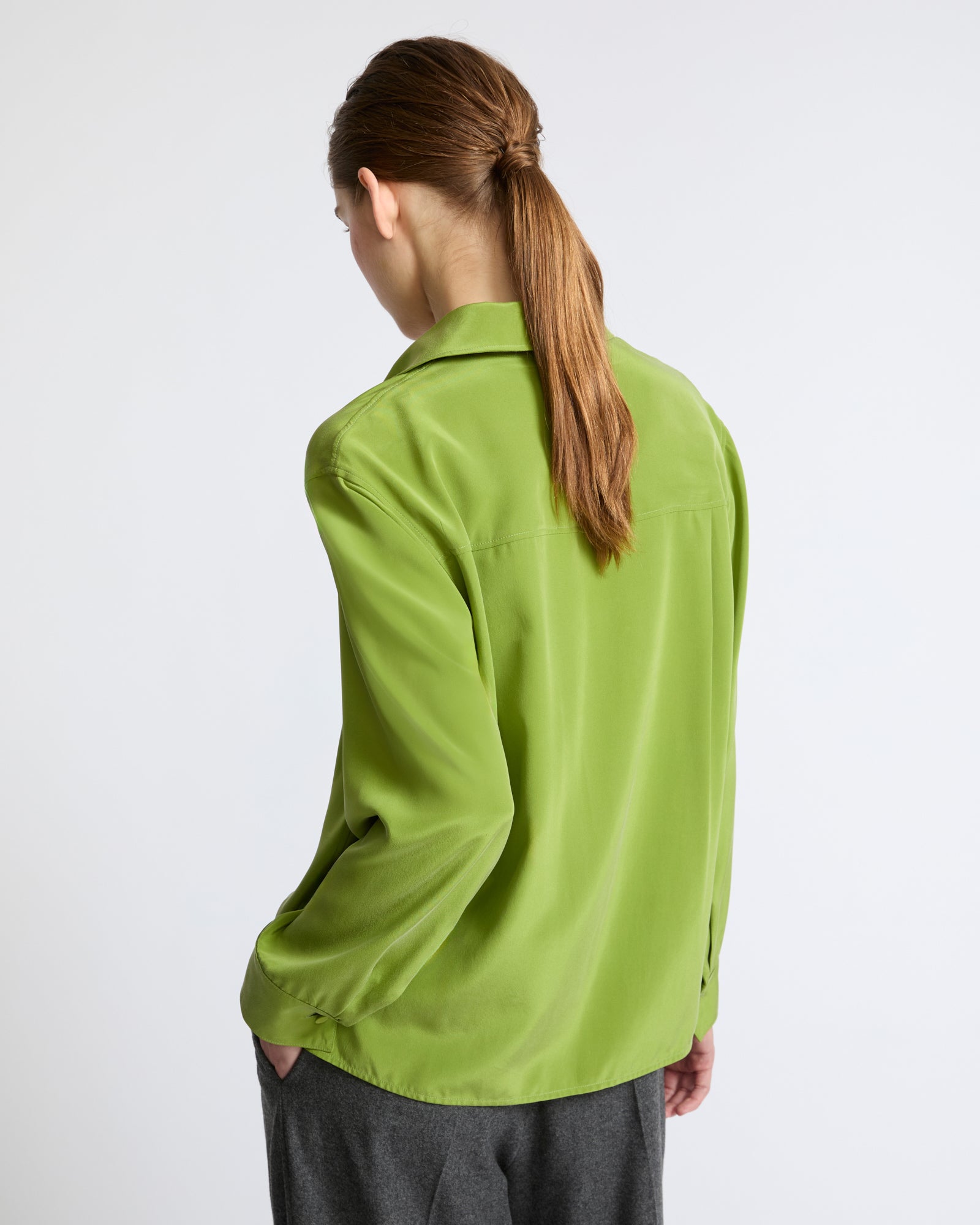 Light silk crepe blouse - Yves Salomon - New Fall Winter Collection