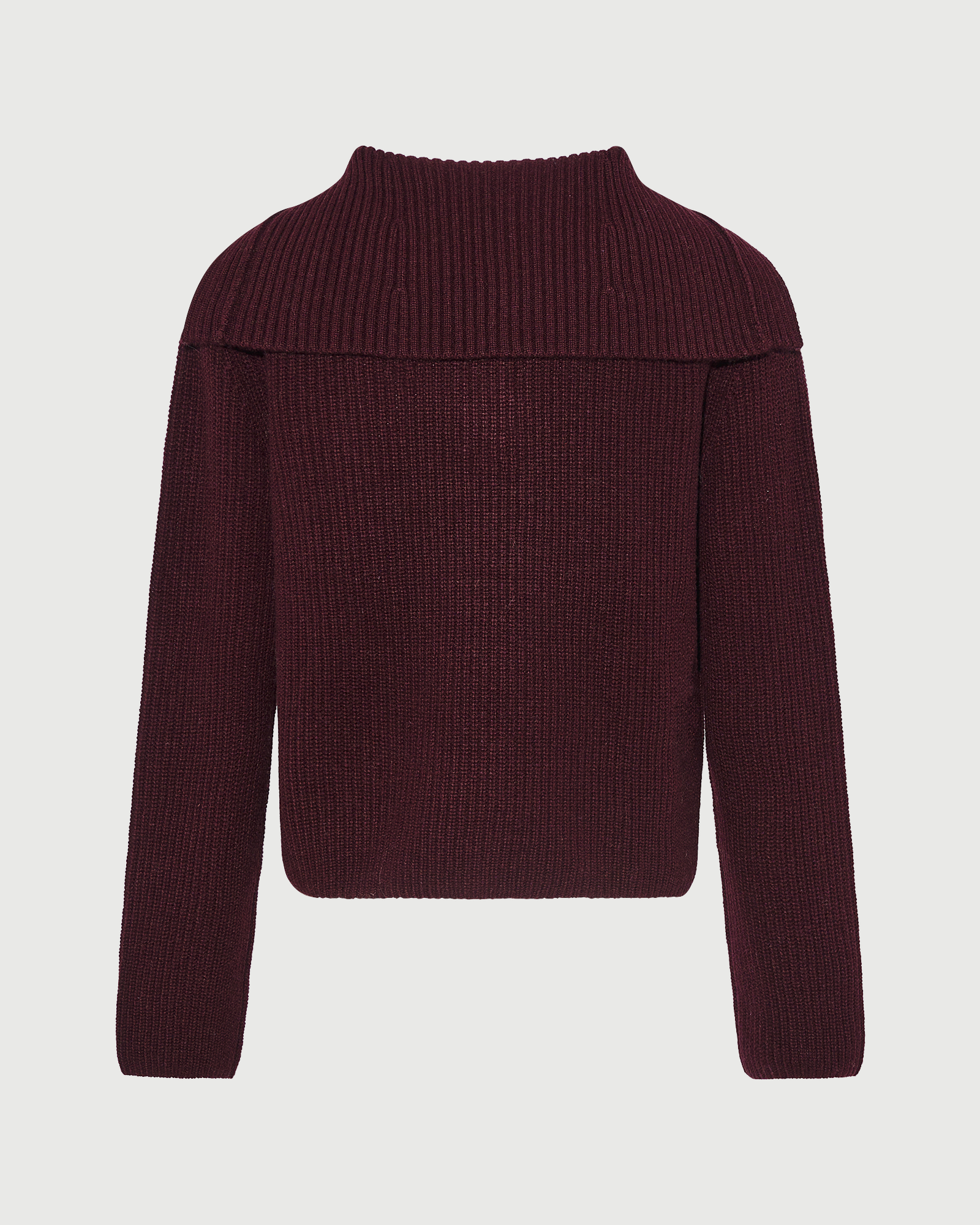 Buttoned sailor collar knit sweater - Yves Salomon - New Fall Winter Collection