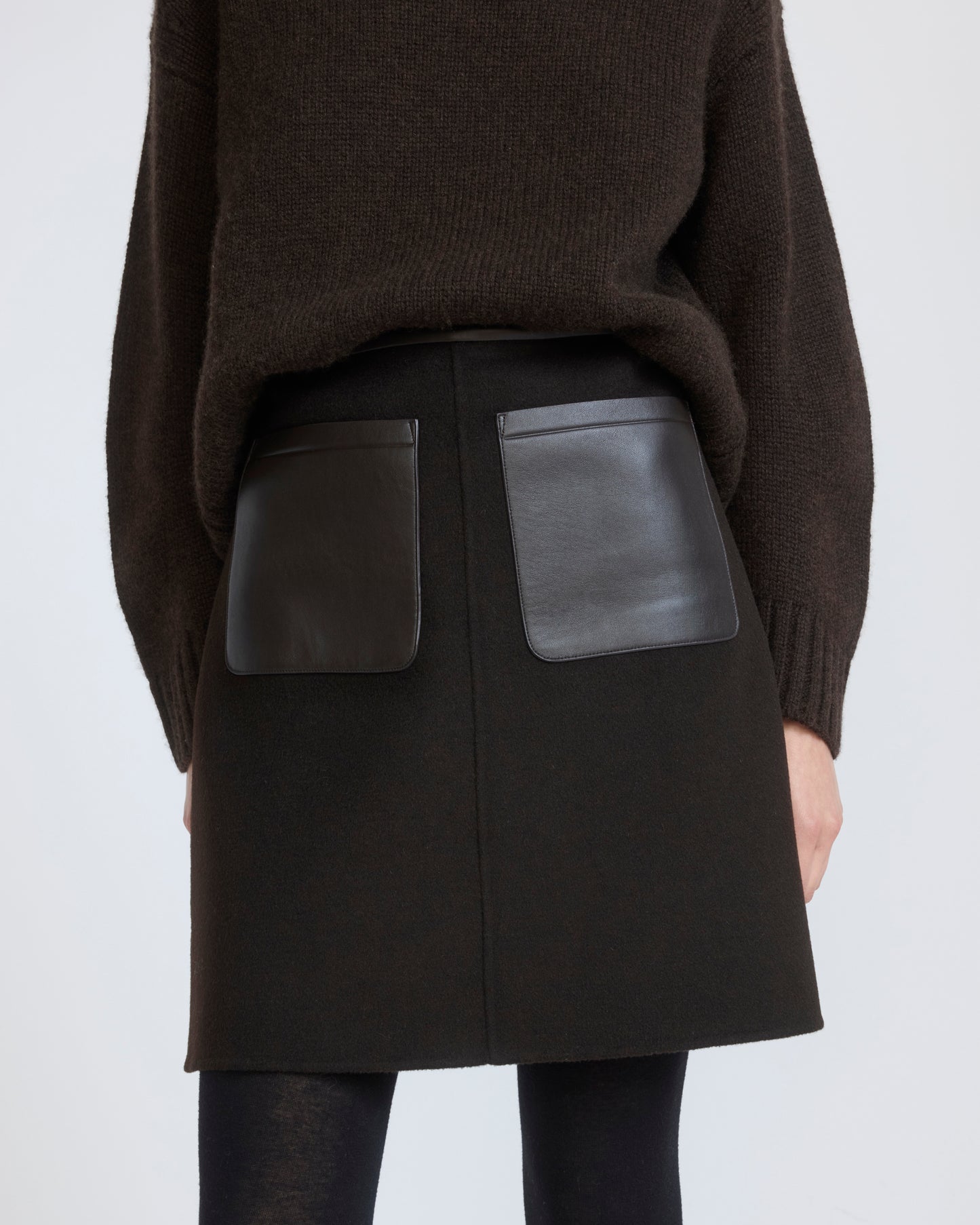 Double-sided wool and cashmere skirt - Yves Salomon - New Fall/Winter Collection
