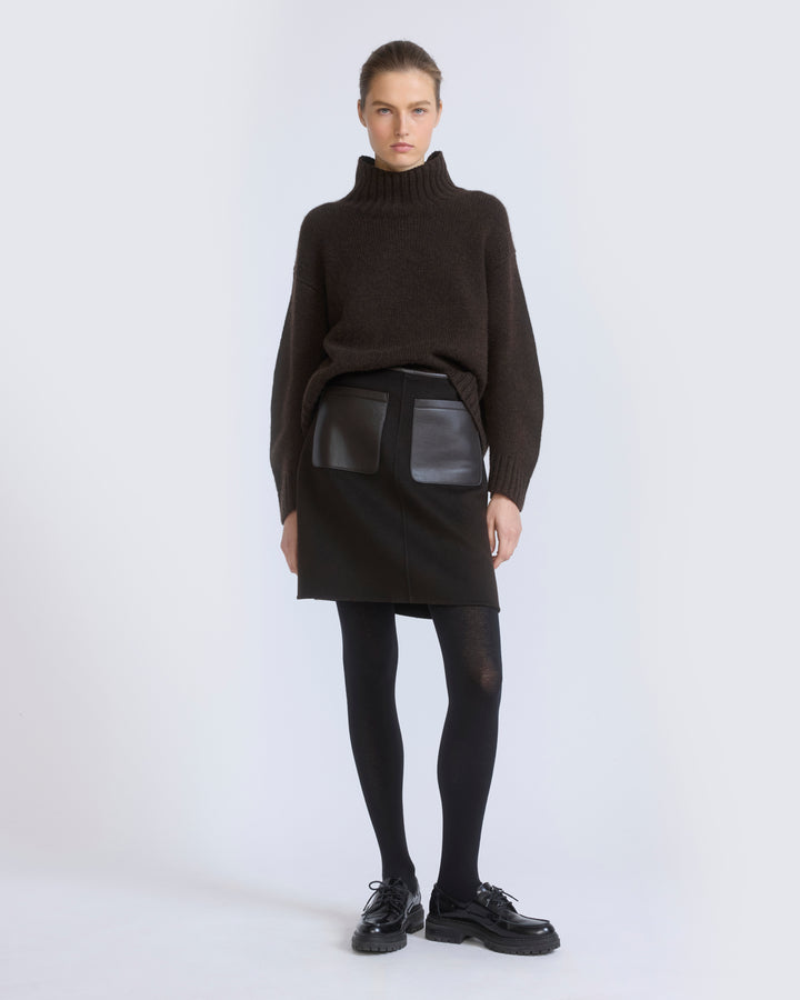 Double-sided wool and cashmere skirt - Yves Salomon - New Fall/Winter Collection
