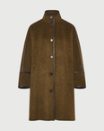 Oversized double-sided wool cashmere coat