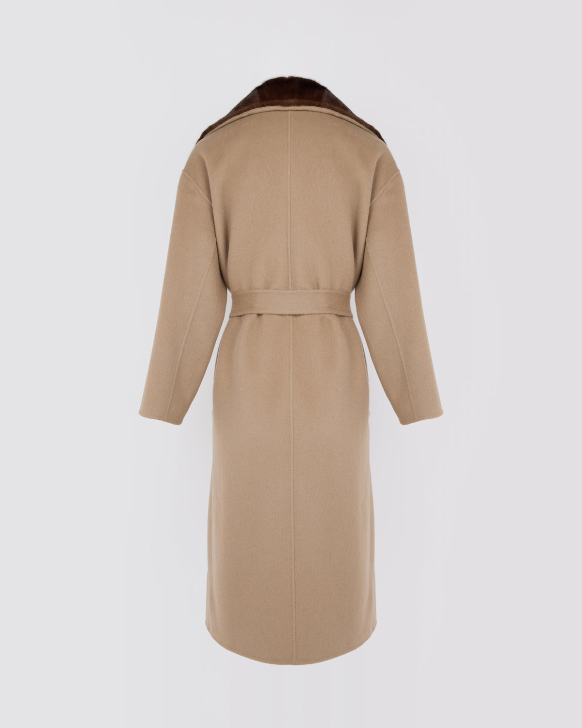 Double-sided wool and cashmere coat with mink fur - Yves Salomon - New Fall/Winter Collection