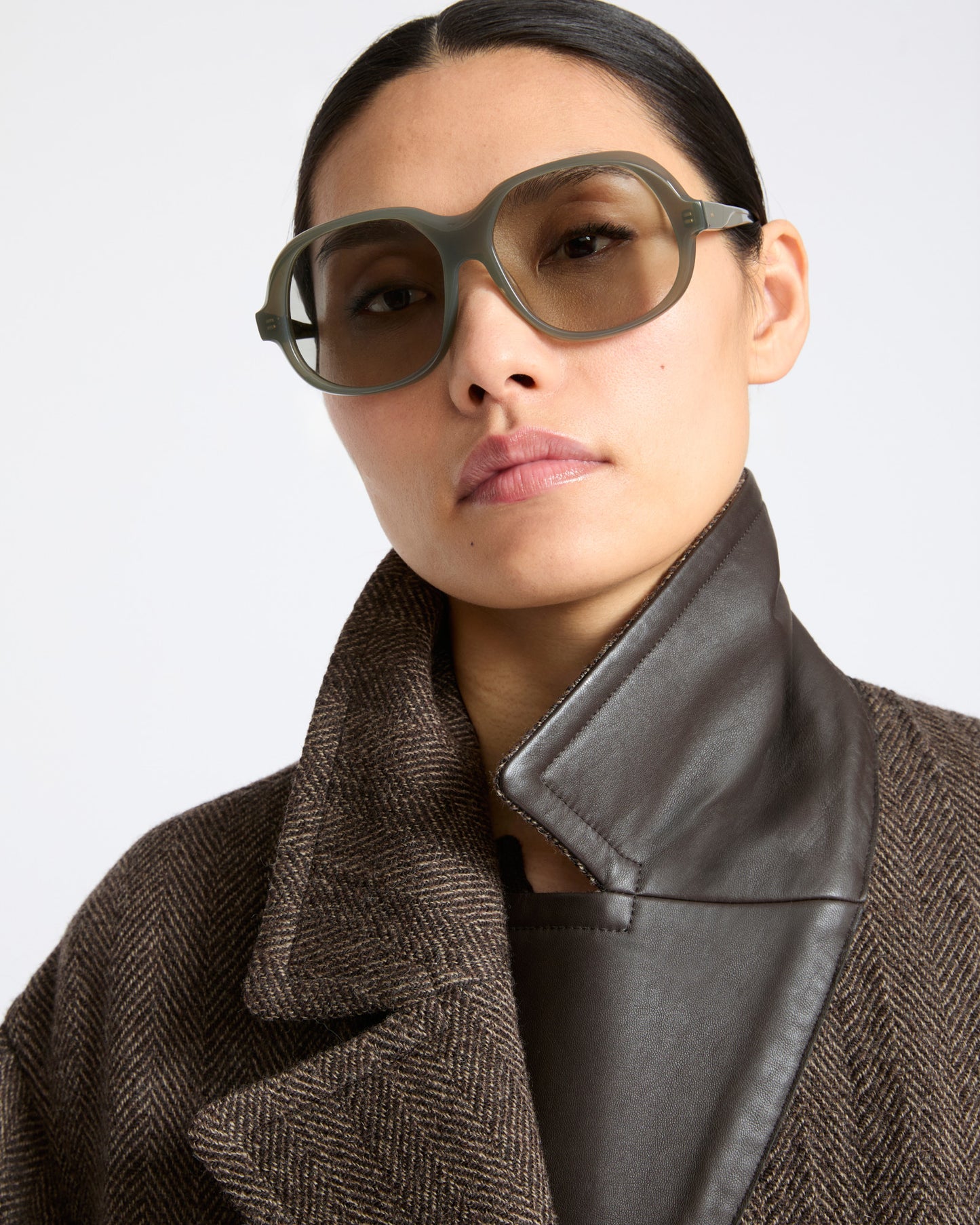 Herringbone double-sided wool coat - Yves Salomon - New Fall Winter Collection