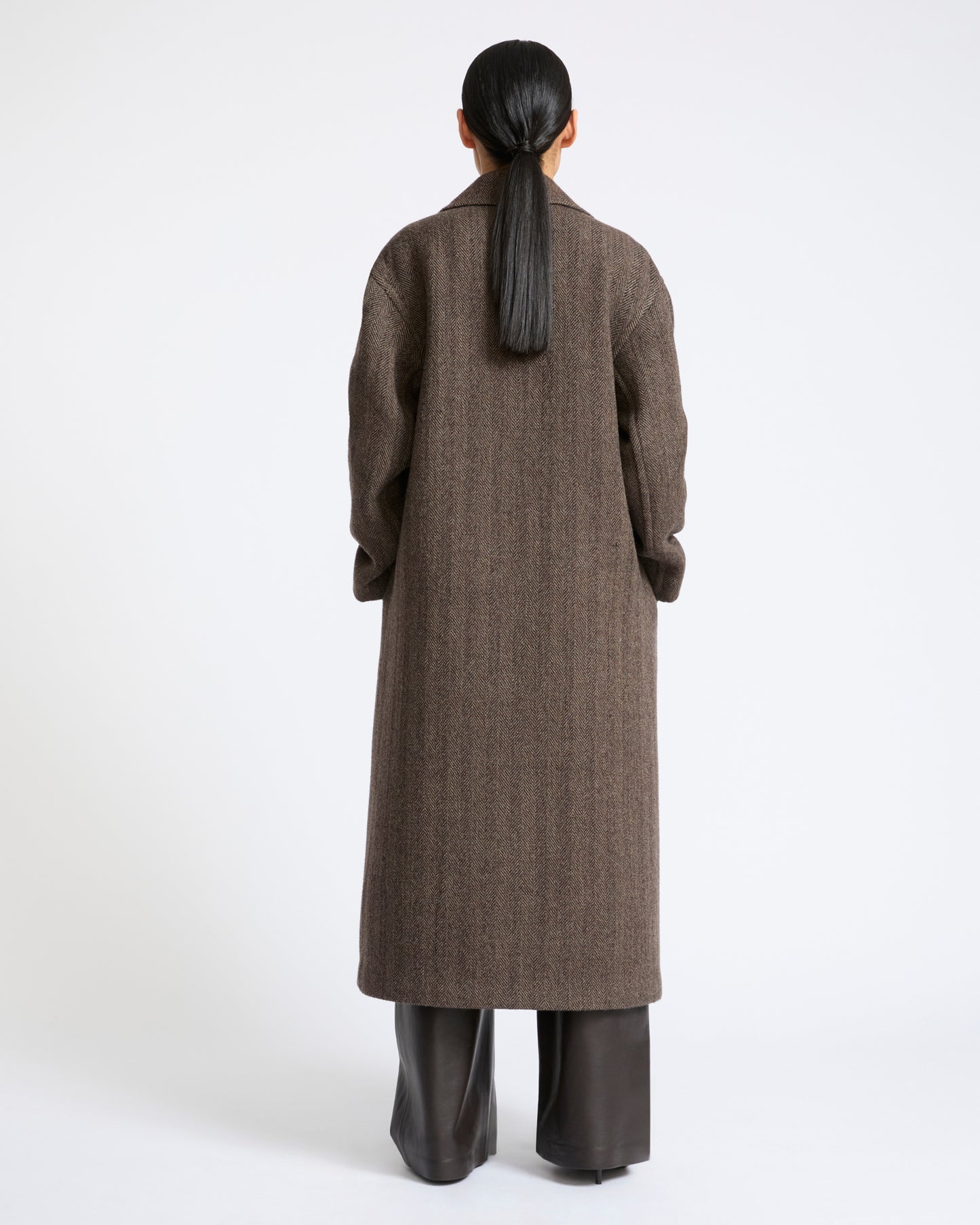 Herringbone double-sided wool coat - Yves Salomon - New Fall Winter Collection