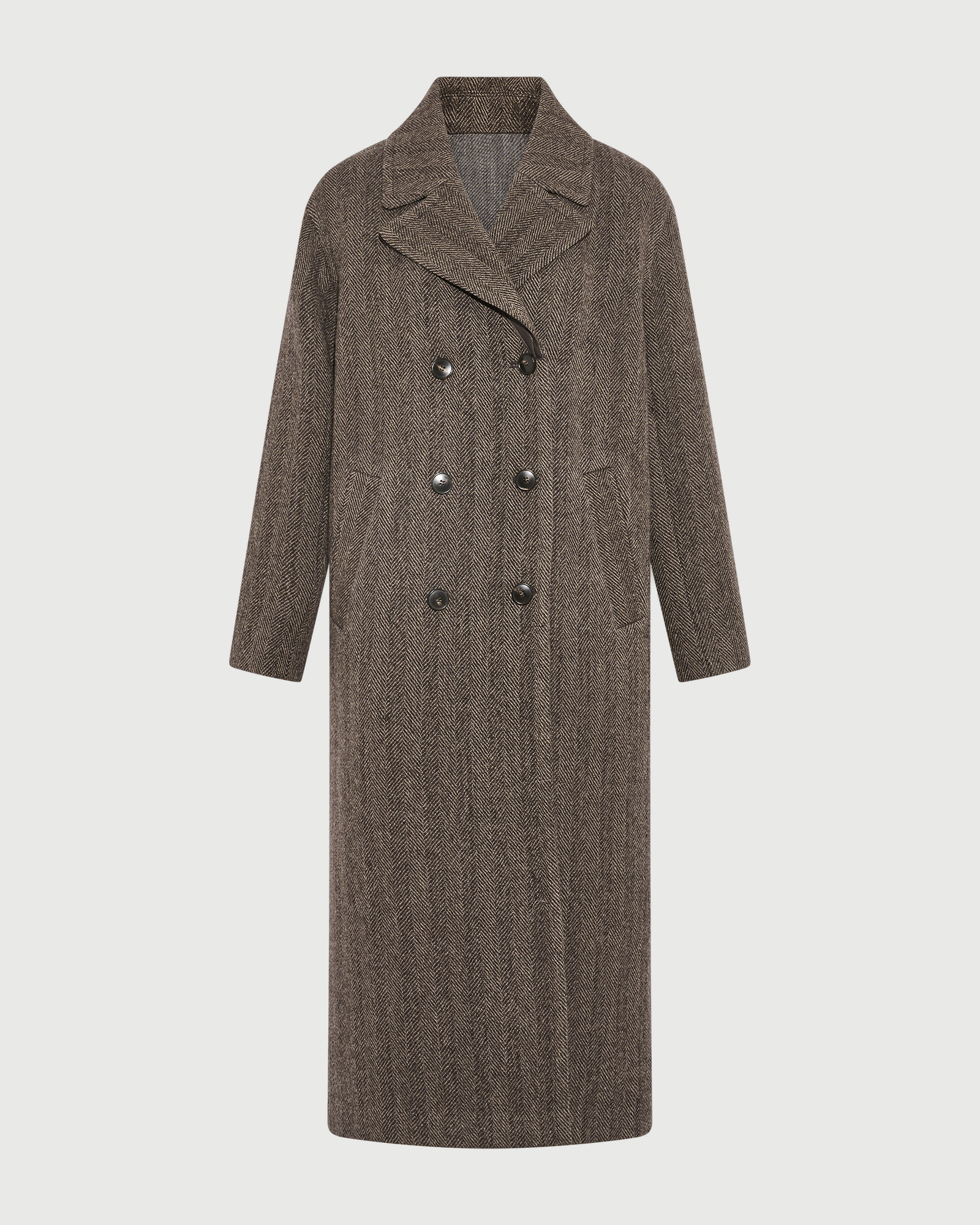 Herringbone double-sided wool coat - Yves Salomon - New Fall Winter Collection