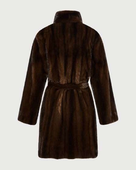 Long-haired straightened mink fur coat -Yves Salomon - Fall winter collection