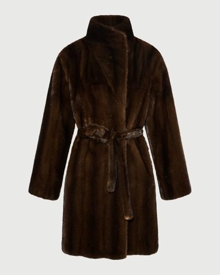 Long-haired straightened mink fur coat -Yves Salomon - Fall winter collection