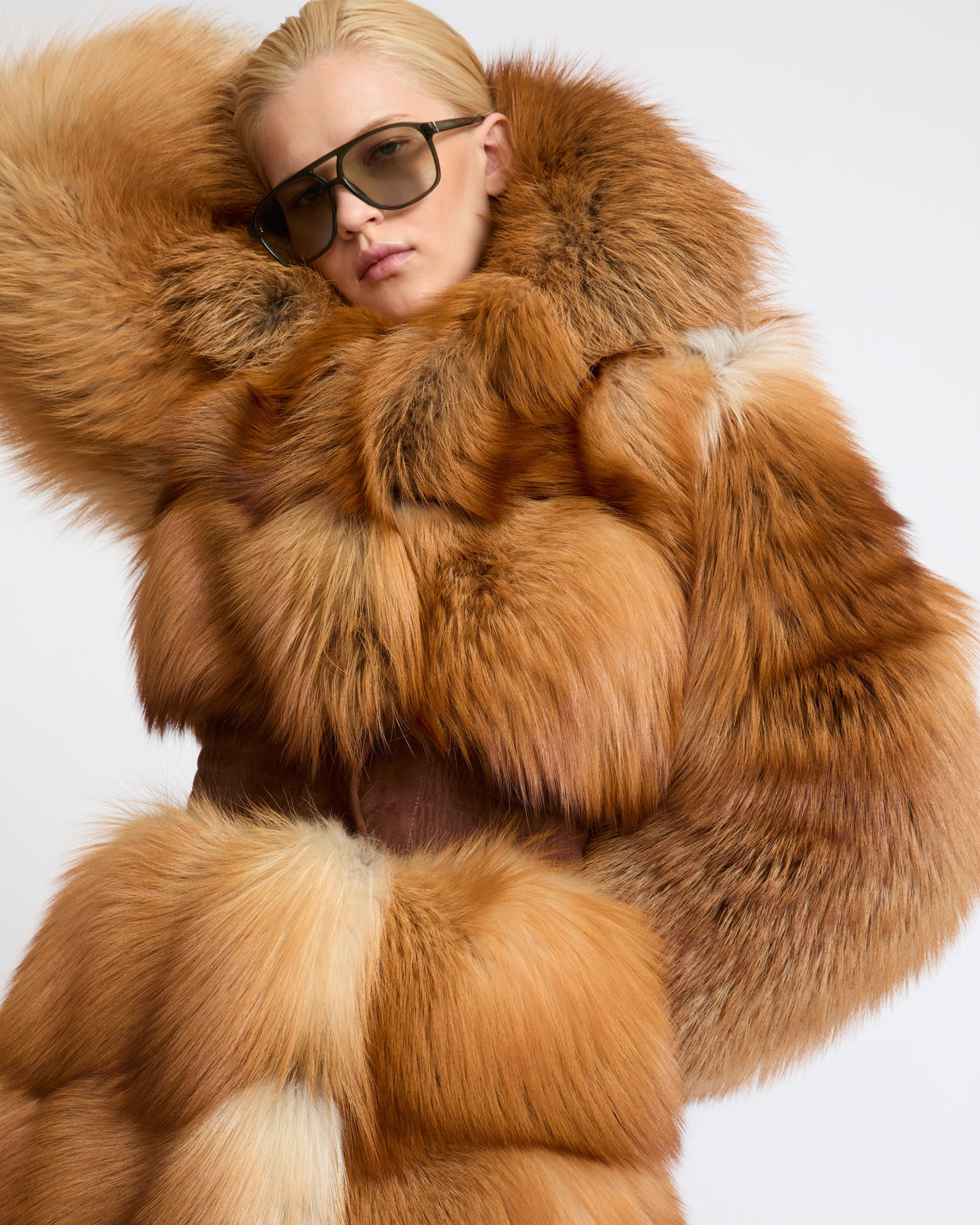Belted fox fur coat - Yves Salomon - New Fall Winter Collection