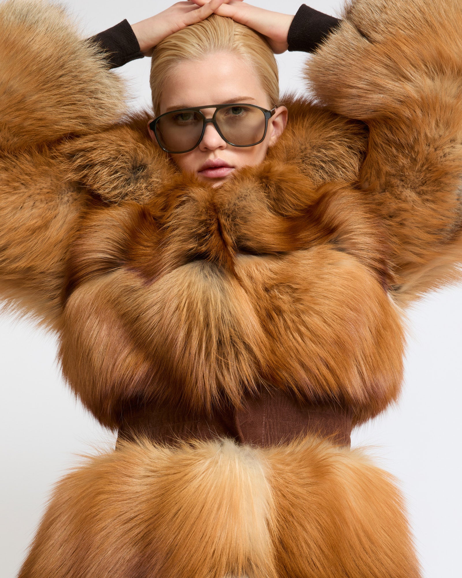 Belted fox fur coat - Yves Salomon - New Fall Winter Collection