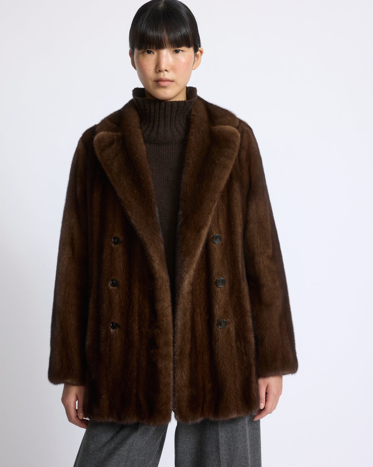 Tailored long-haired mink fur jacket - Yves Salomon - New Fall/Winter Collection