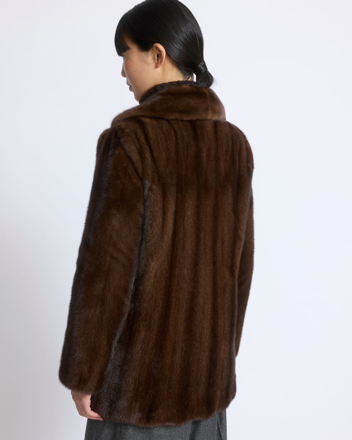 Tailored long-haired mink fur jacket - Yves Salomon - New Fall/Winter Collection