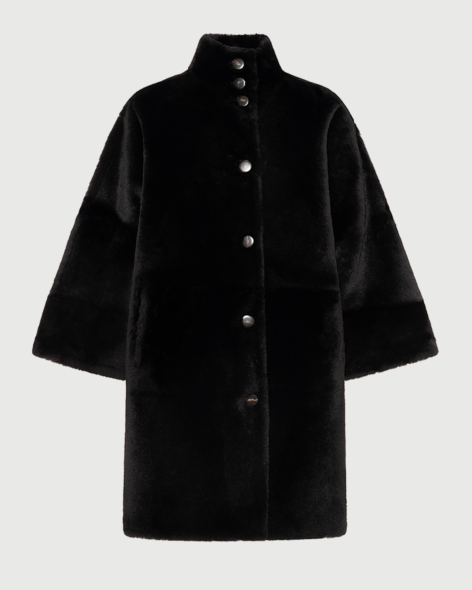 Oversized lambskin shearling coat - Yves Salomon - New Fall Winter Collection