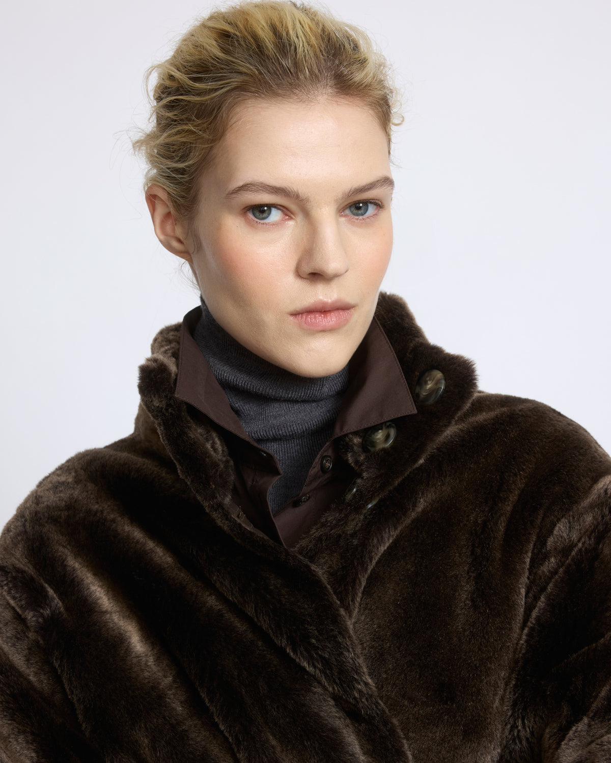 Oversized lambskin shearling coat - Yves Salomon - New Fall/Winter Collection
