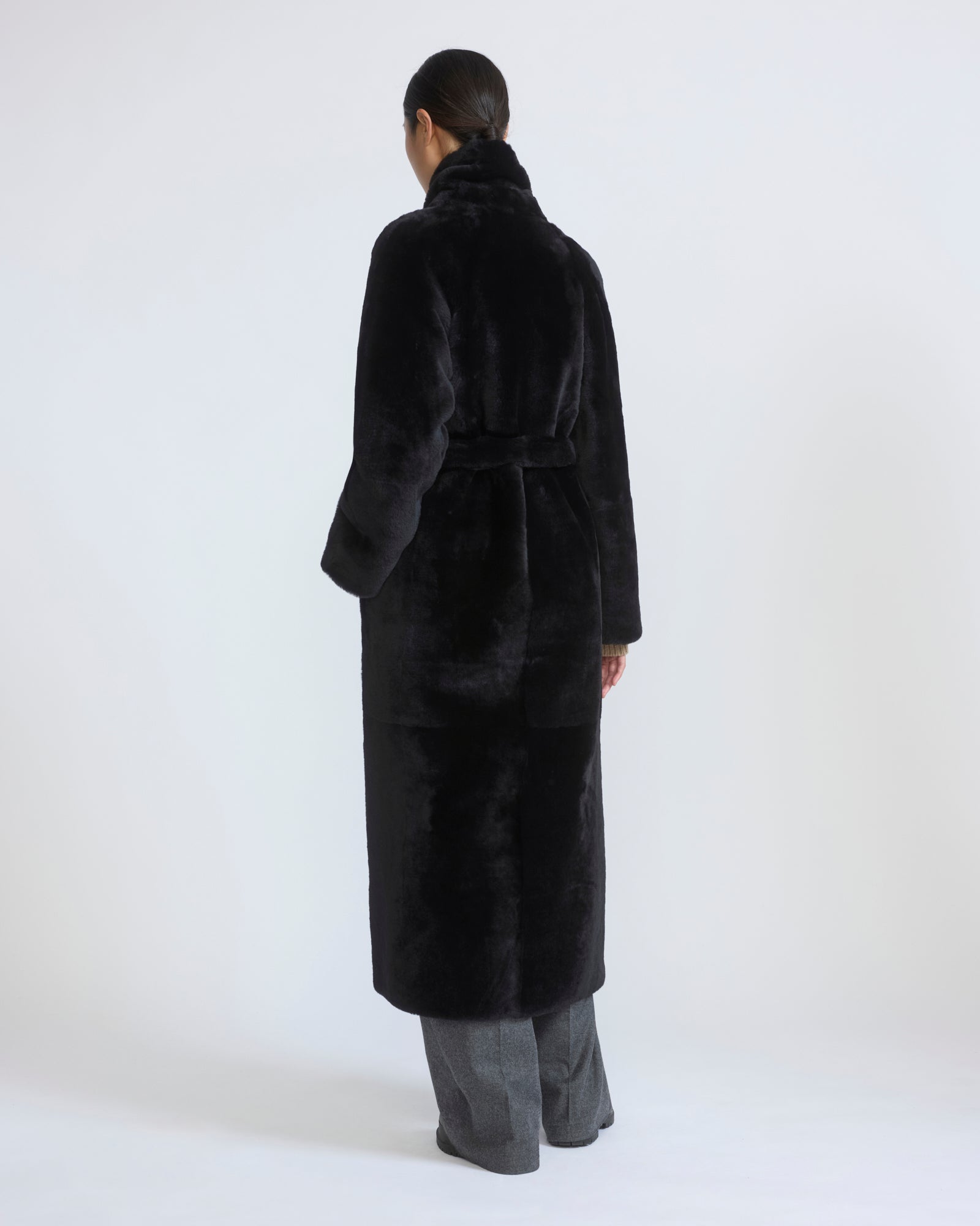 Long lambskin shearling coat - Yves Salomon - New Fall/Winter Collection