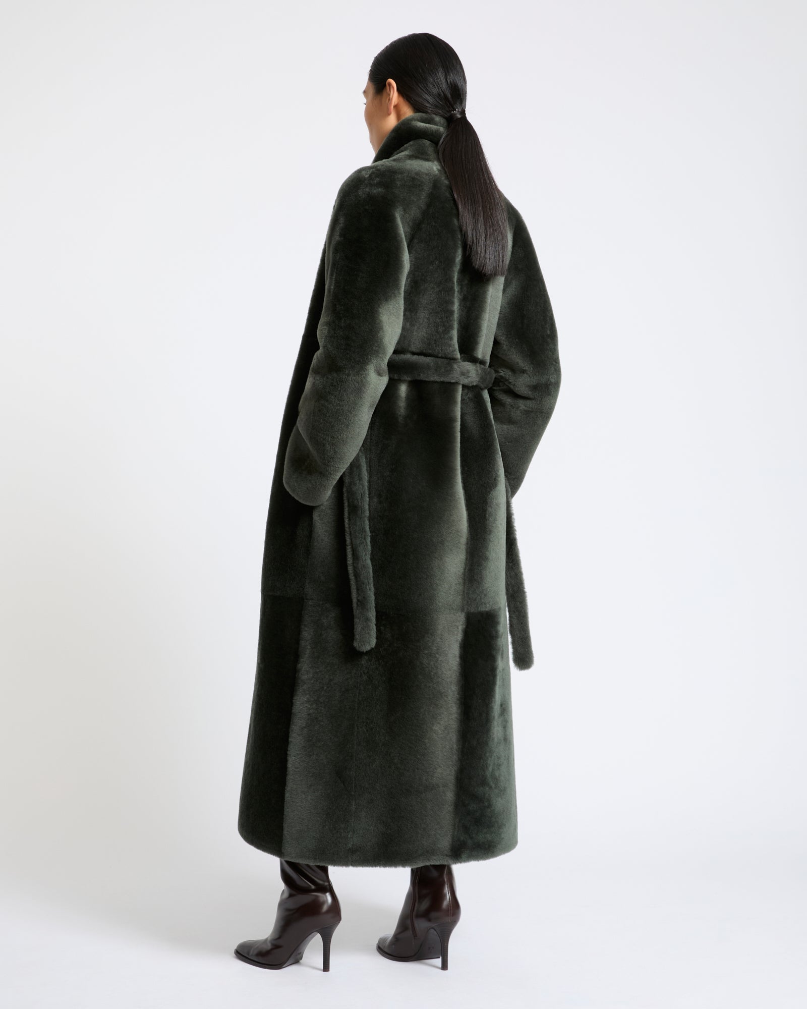 Long lambskin shearling coat - Yves Salomon - New Fall Winter Collection