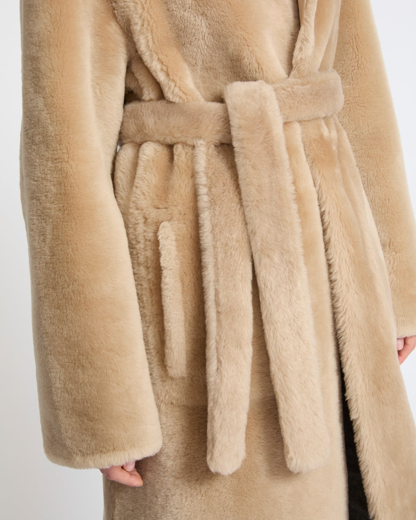 Reversible combed lambskin shearling coat - Yves Salomon - New Fall Winter Collection