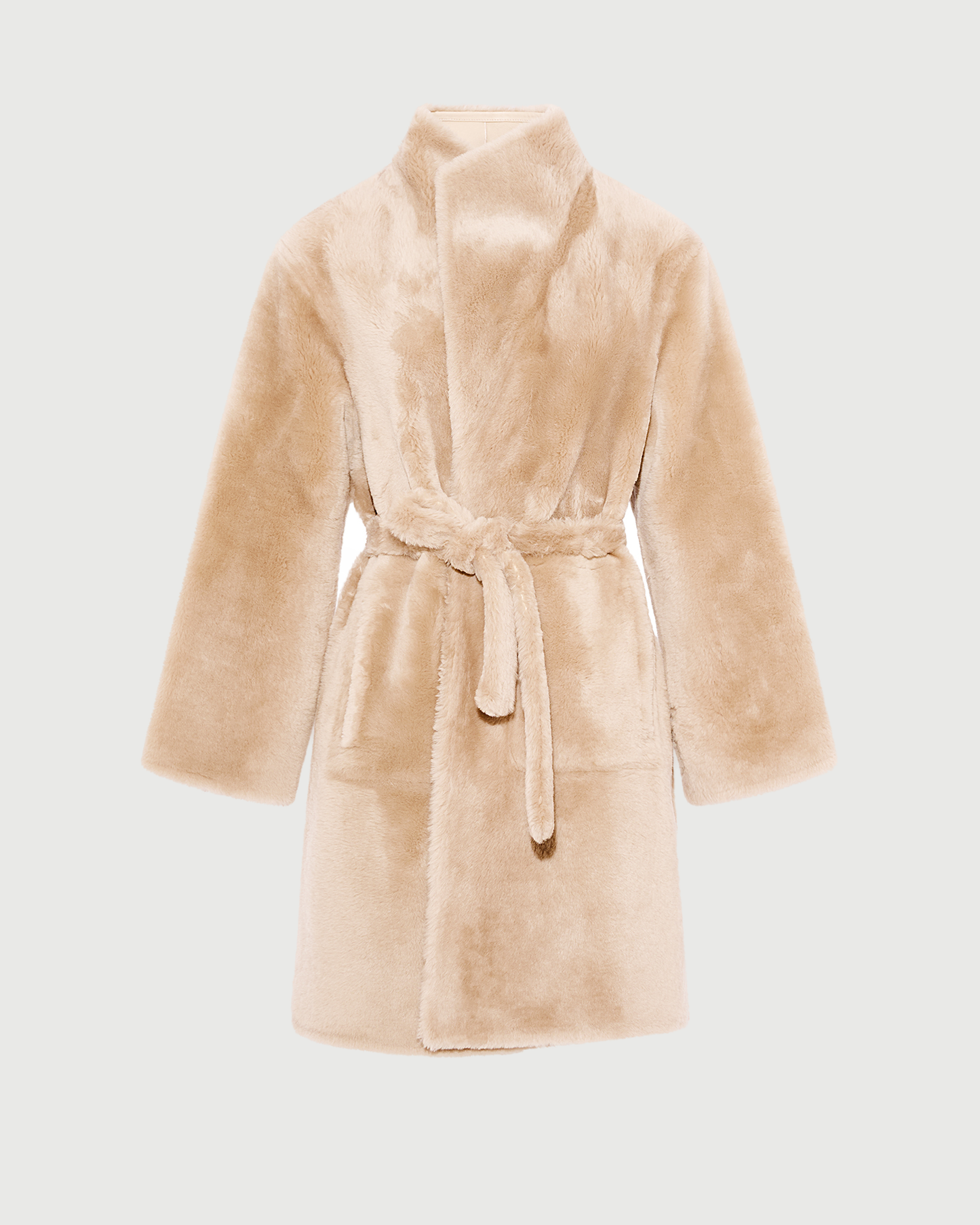 Reversible combed lambskin shearling coat - Yves Salomon - New Fall Winter Collection