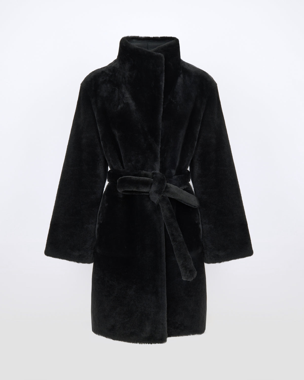 Reversible combed lambskin shearling coat - Yves Salomon - New Fall/Winter Collection