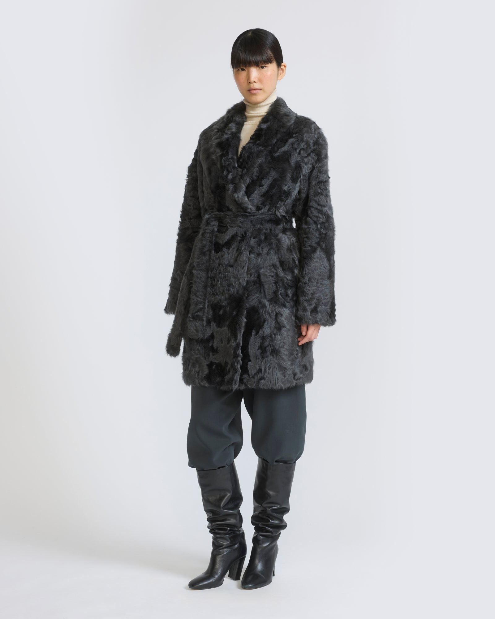 Curly lambskin coat - Yves Salomon - New Fall/Winter Collection