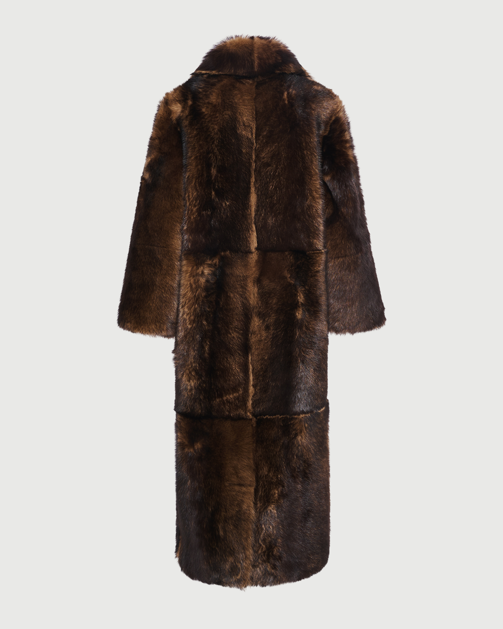 Long fur-effect lambskin shearling coat - Yves Salomon - New Fall Winter Collection
