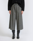 Cashmere and cotton culottes