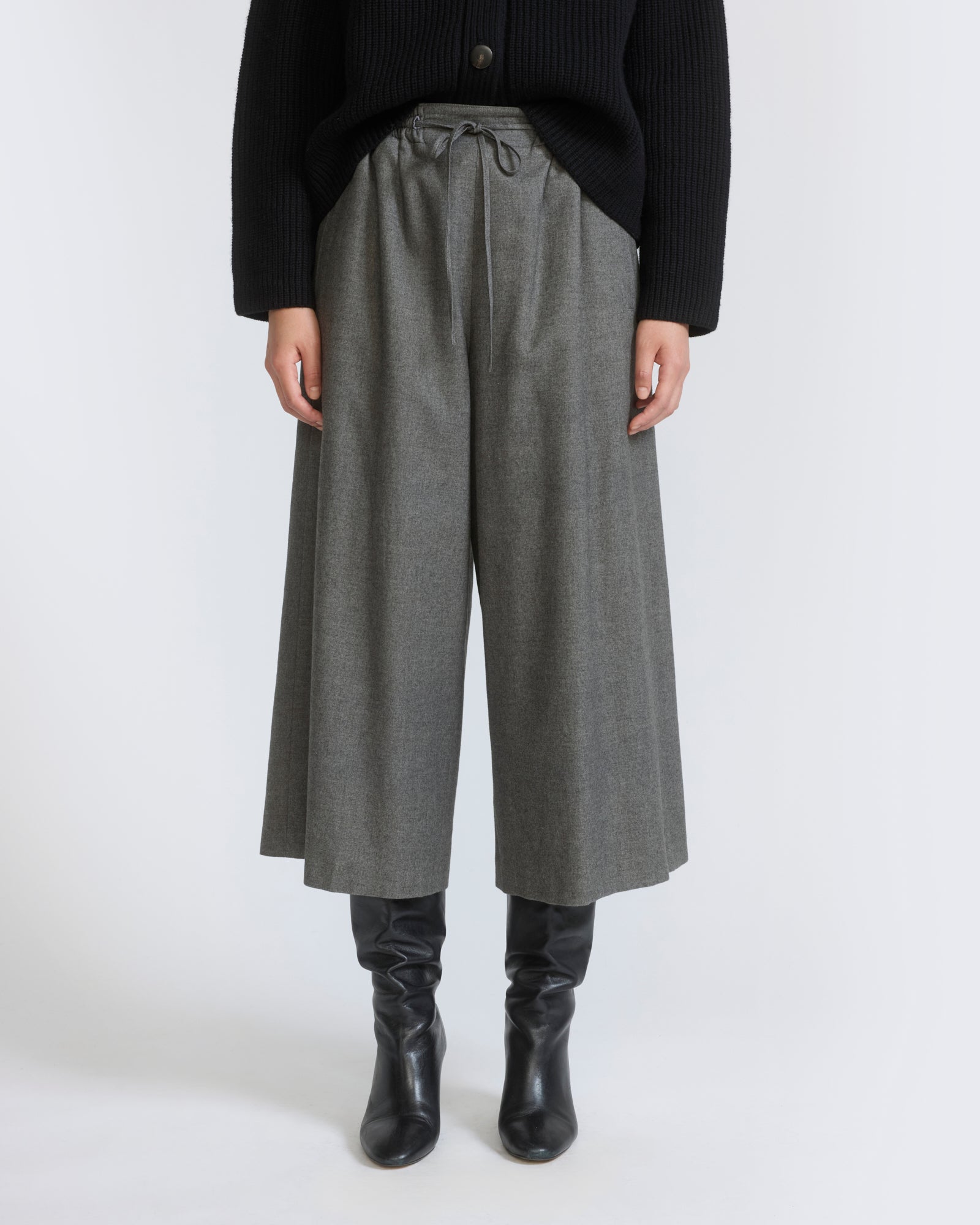 Cashmere and cotton culottes - Yves Salomon - New Fall/Winter Collection