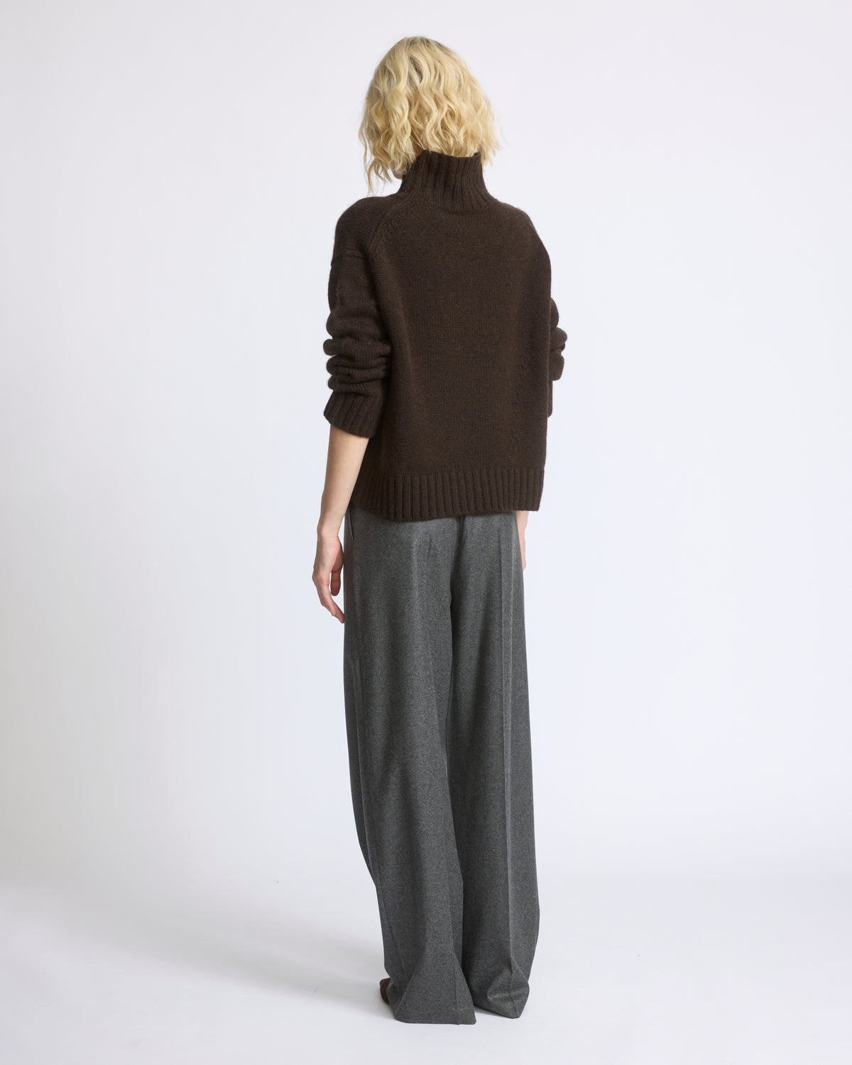 Loro Piana wool and cashmere pleated wide trousers - Yves Salomon - New Fall/Winter Collection