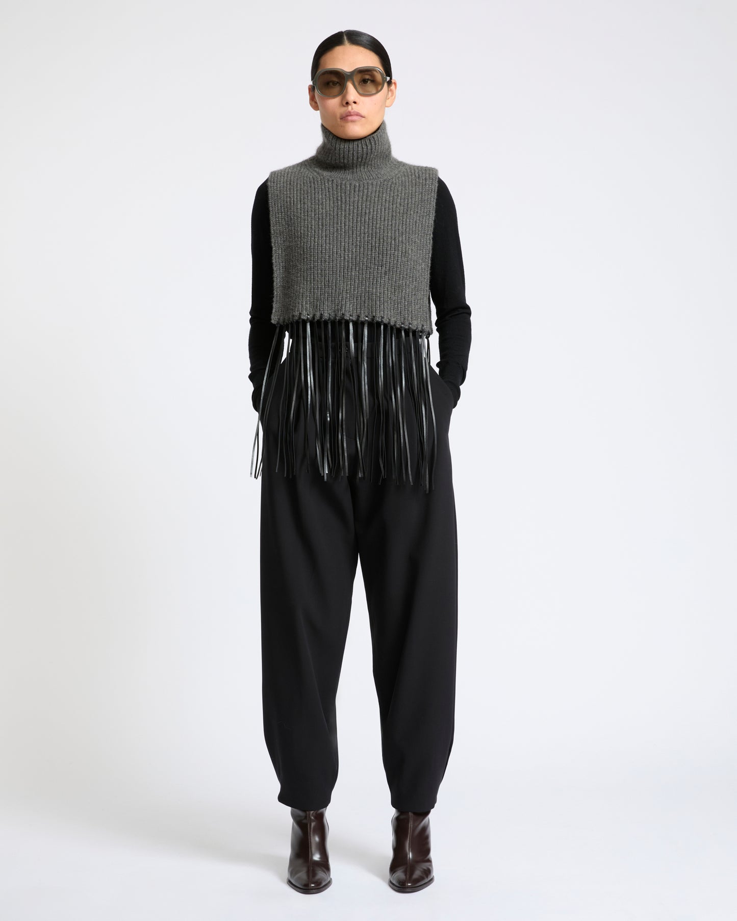 Balloon silk crepe pants - Yves Salomon - New Fall Winter Collection