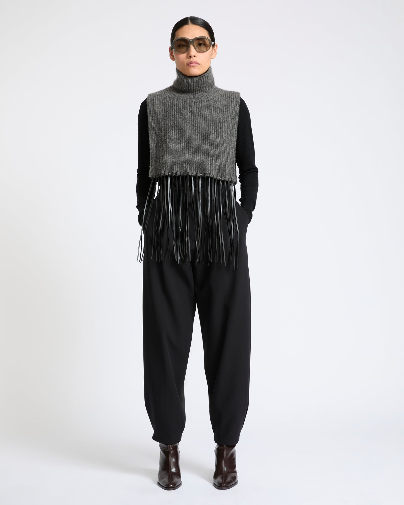 Balloon silk crepe pants - Yves Salomon - New Fall Winter Collection