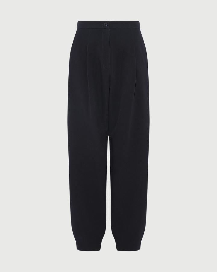 Balloon silk crepe pants